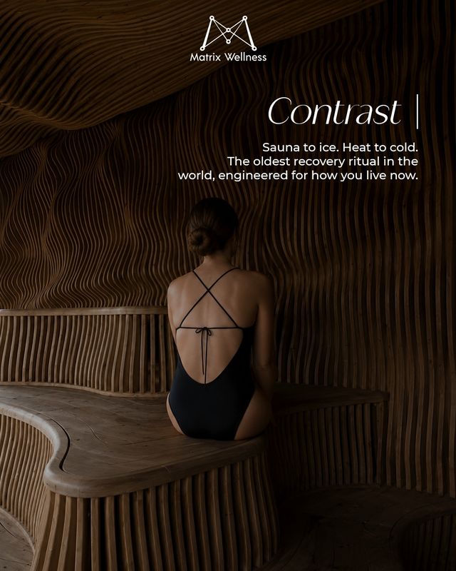 Sauna to ice contrast therapy at Matrix Wellness
